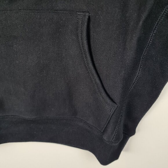 Champion Women Reverse Weave Fleece Pullover Black Hoodie - Picture 8 of 12